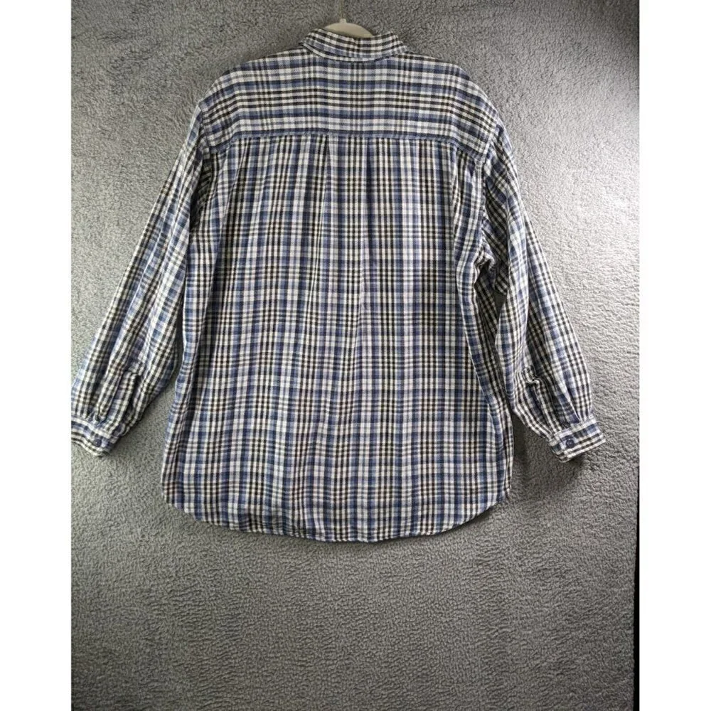 Levi's Shirt Men's XL Button Up Long Sleeve Cotton Blue Multi Plaid